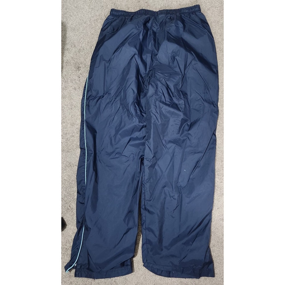 Nike Track Suit Womens Size L (14-16) Navy Blue Y2K Style Zip Ankles Lined- READ - Picture 2 of 15
